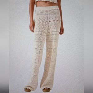 NWOT Good Luck Gem (GLG)Cotton Crochet Pants,M